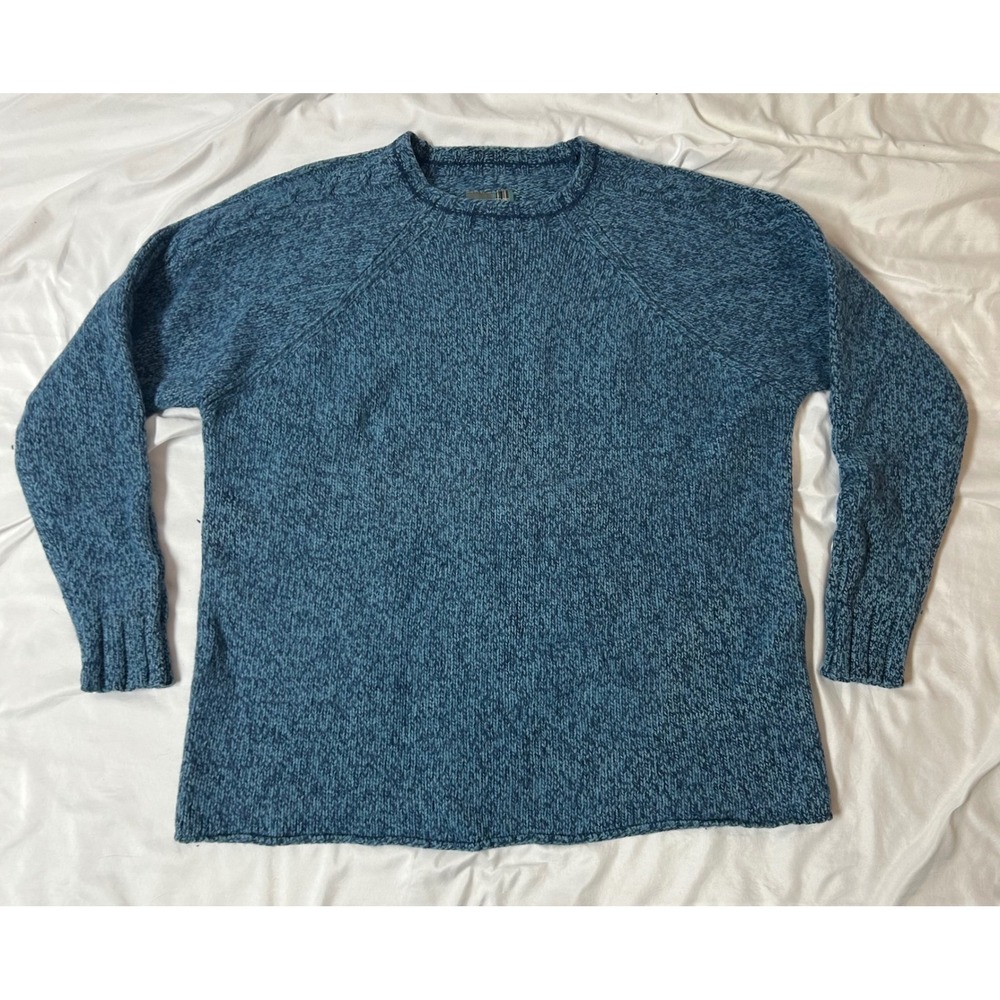 Nike Jordan 23 Brand Lambswool Angora Blue Marled Knit Sweater 3XL F20205JLK